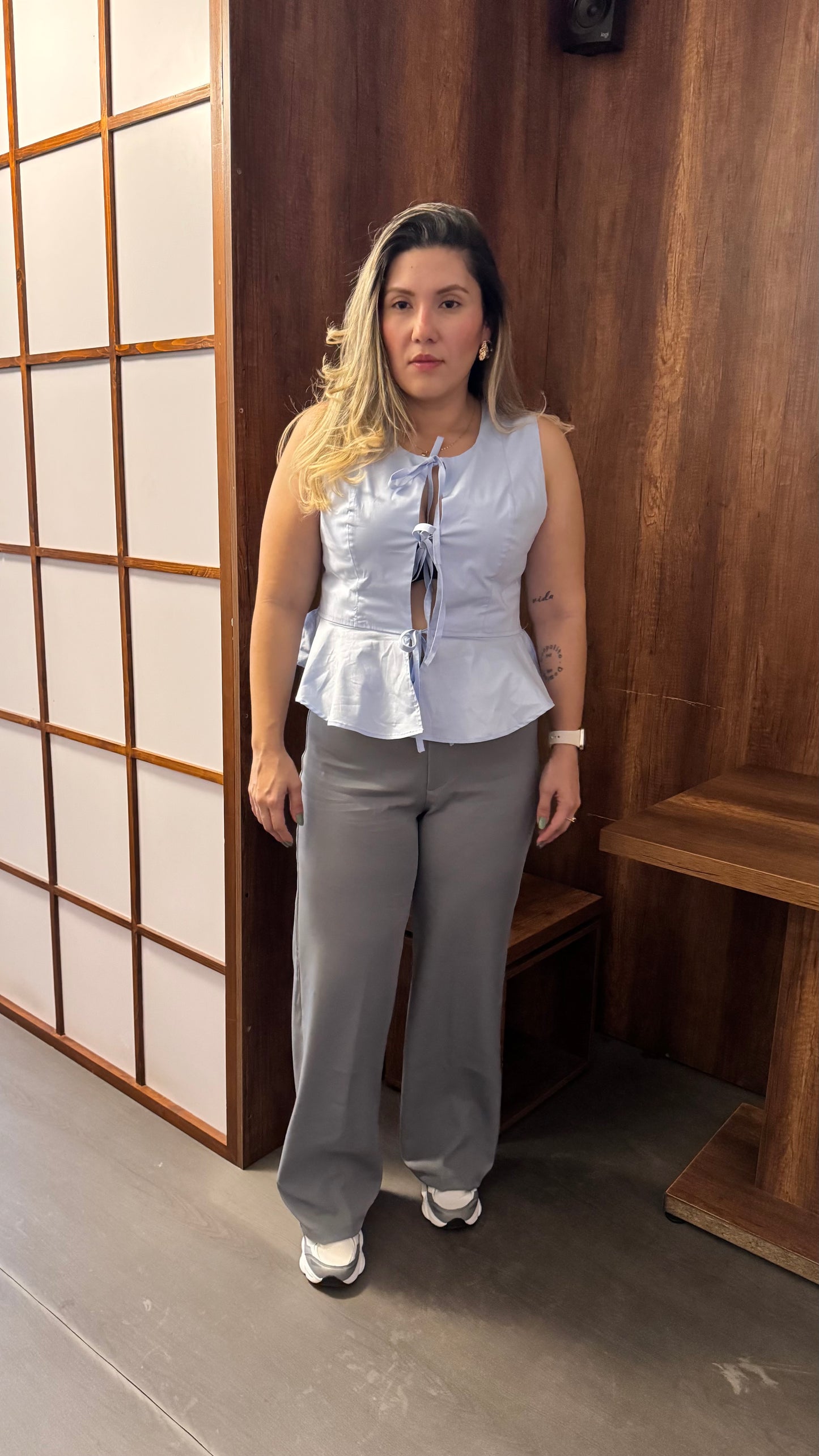 Blusa EMI Color Celeste