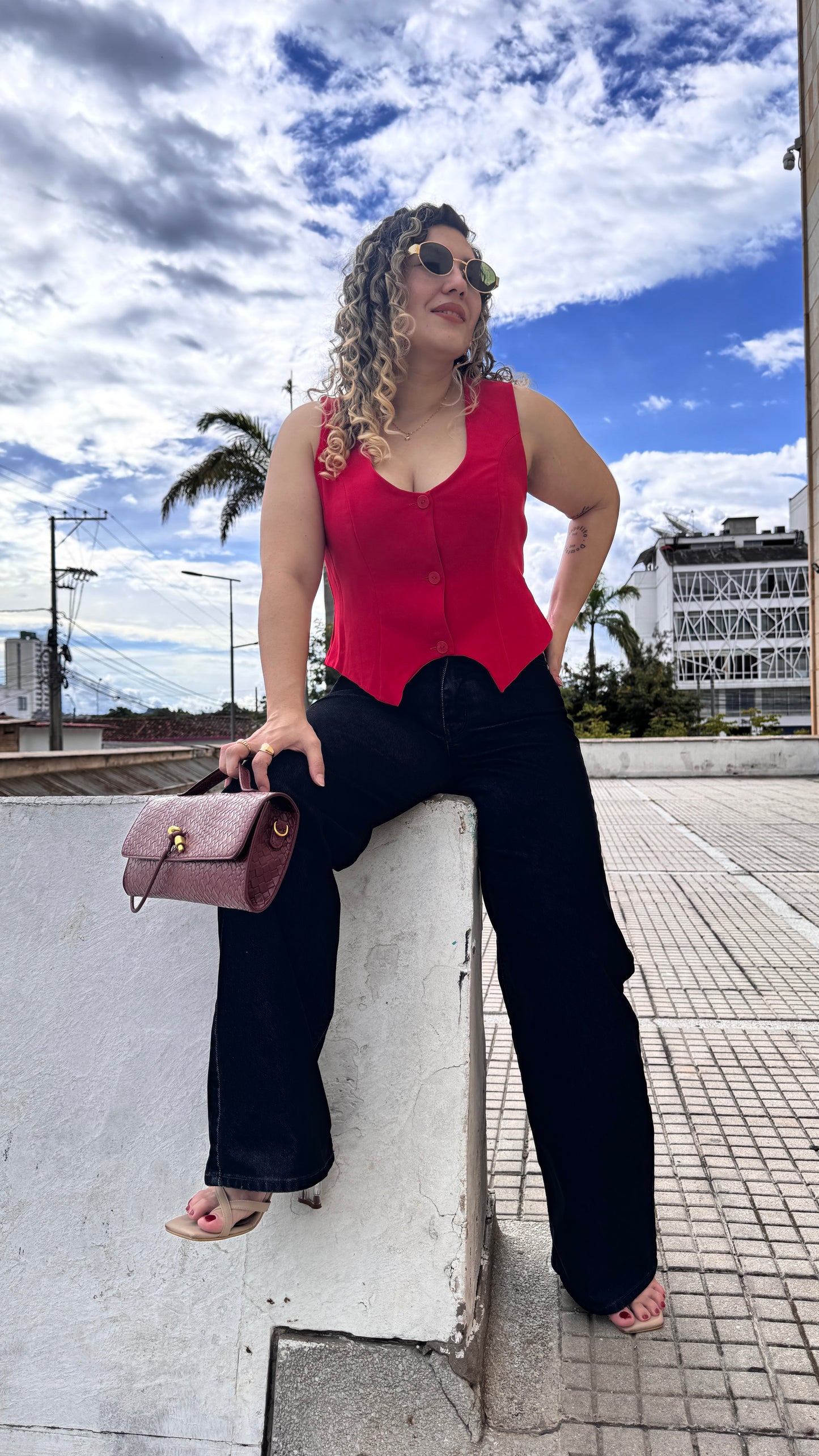 Chaleco BRUNA Color Rojo