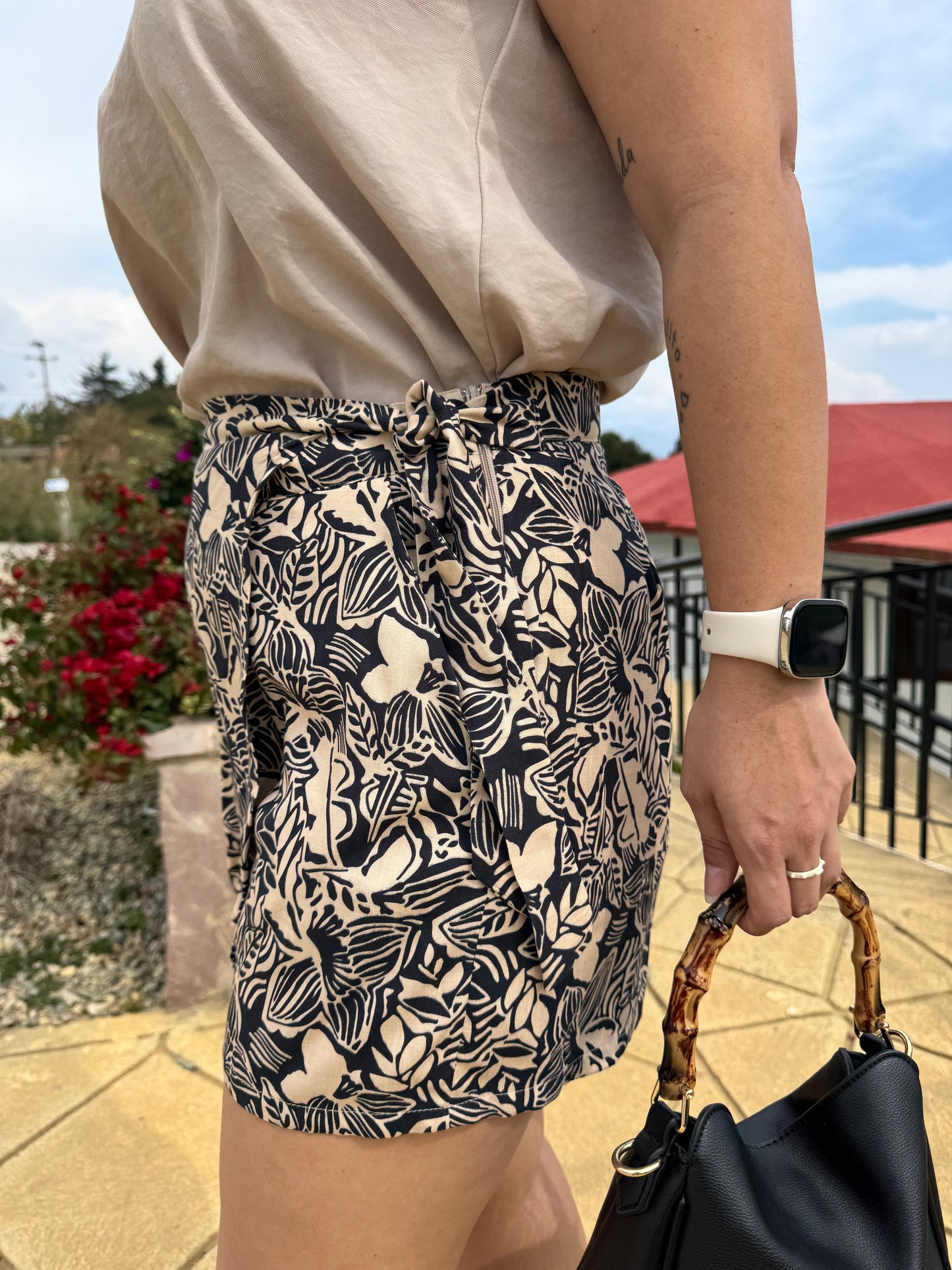 Falda Short BALI Color Tierra