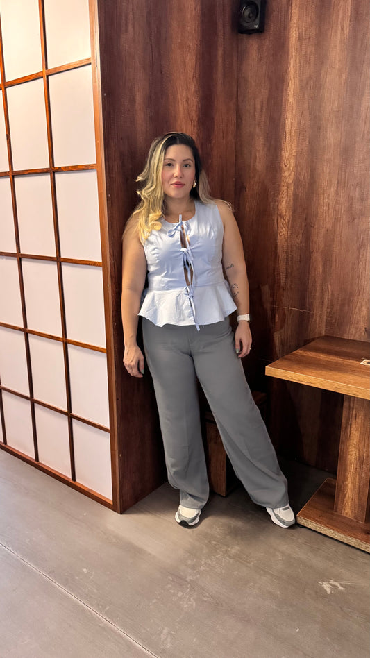 Blusa EMI Color Celeste