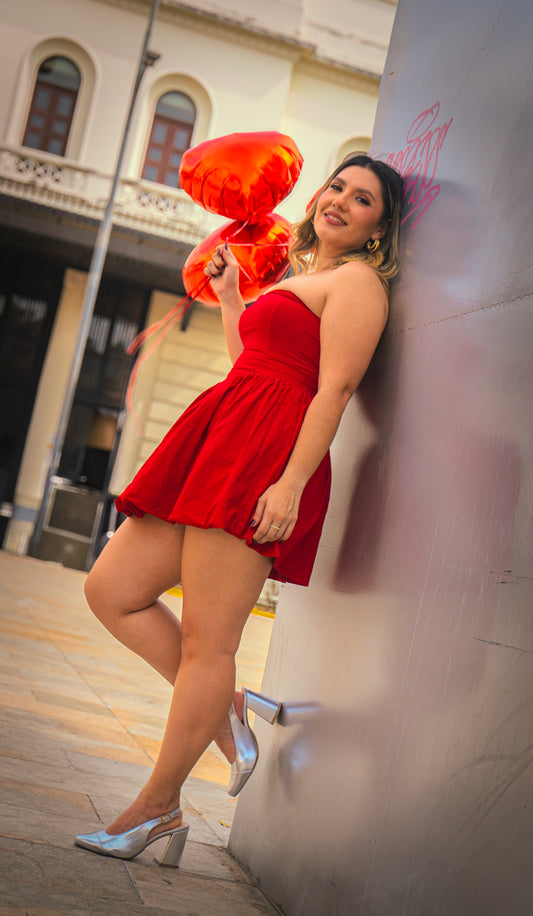 Vestido ARENA Color Rojo