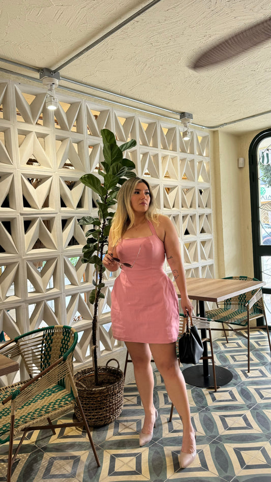 Vestido PAMELA Color Palo Rosa