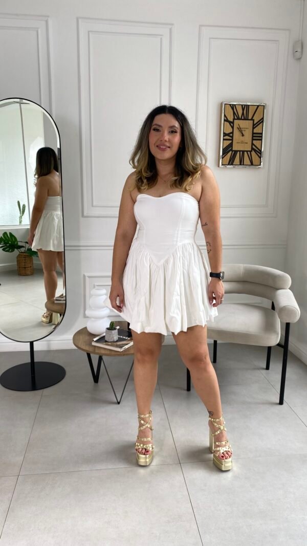 Vestido Arena Color Blanco - Image 3