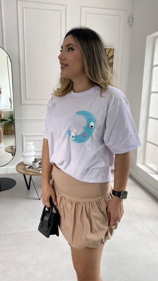 Camiseta Oversize Blanca Luna