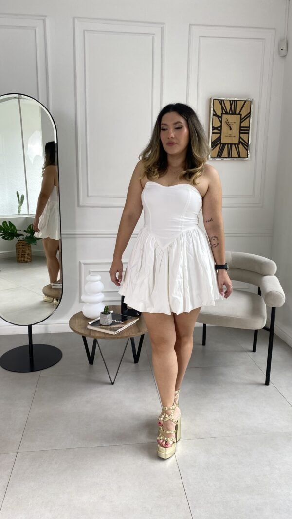 Vestido Arena Color Blanco - Image 4