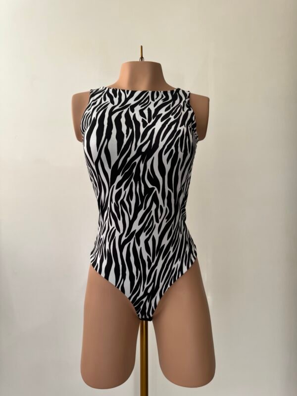 Body Manga Sisa Animal Print Cebra