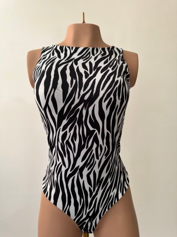 Body Manga Sisa Animal Print Cebra - Image 2