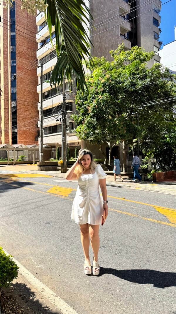 Vestido Bianca Color Blanco - Image 2