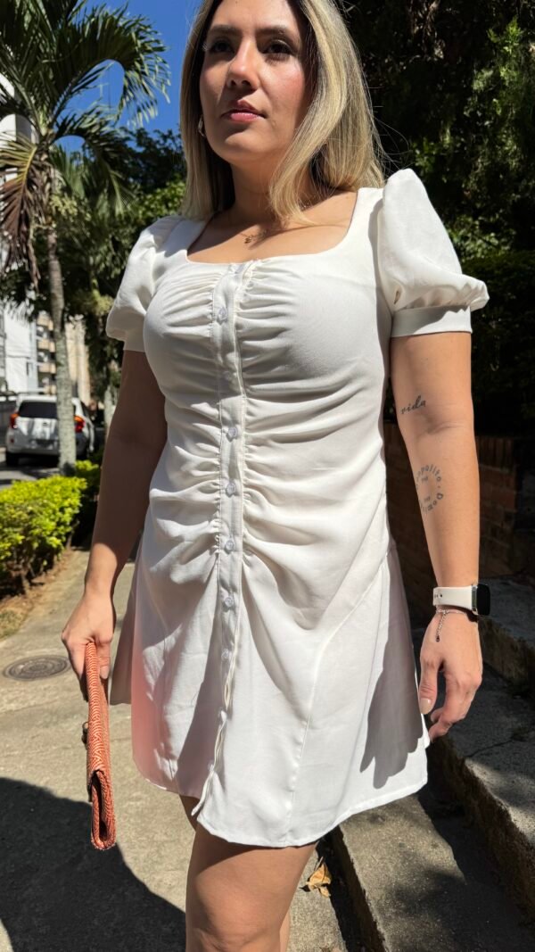 Vestido Bianca Color Blanco - Image 3